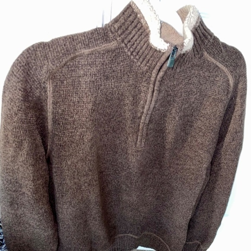 G.H. Bass & Co Quarter Zip Brown Sweater (L)​​